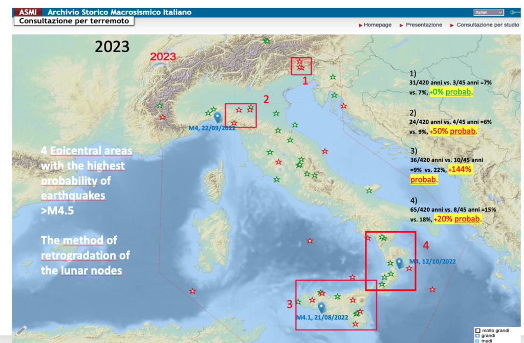 Le Mappe Di Previsione Delle Zone A Rischio Sismico In Italia Per Il